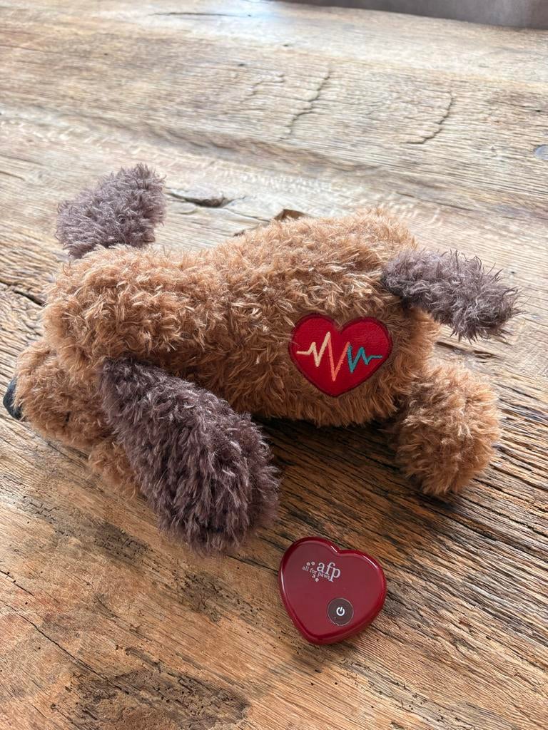 WEOK Puppy Heartbeat speelgoed, hond hartslag speelgoed voor scheiding