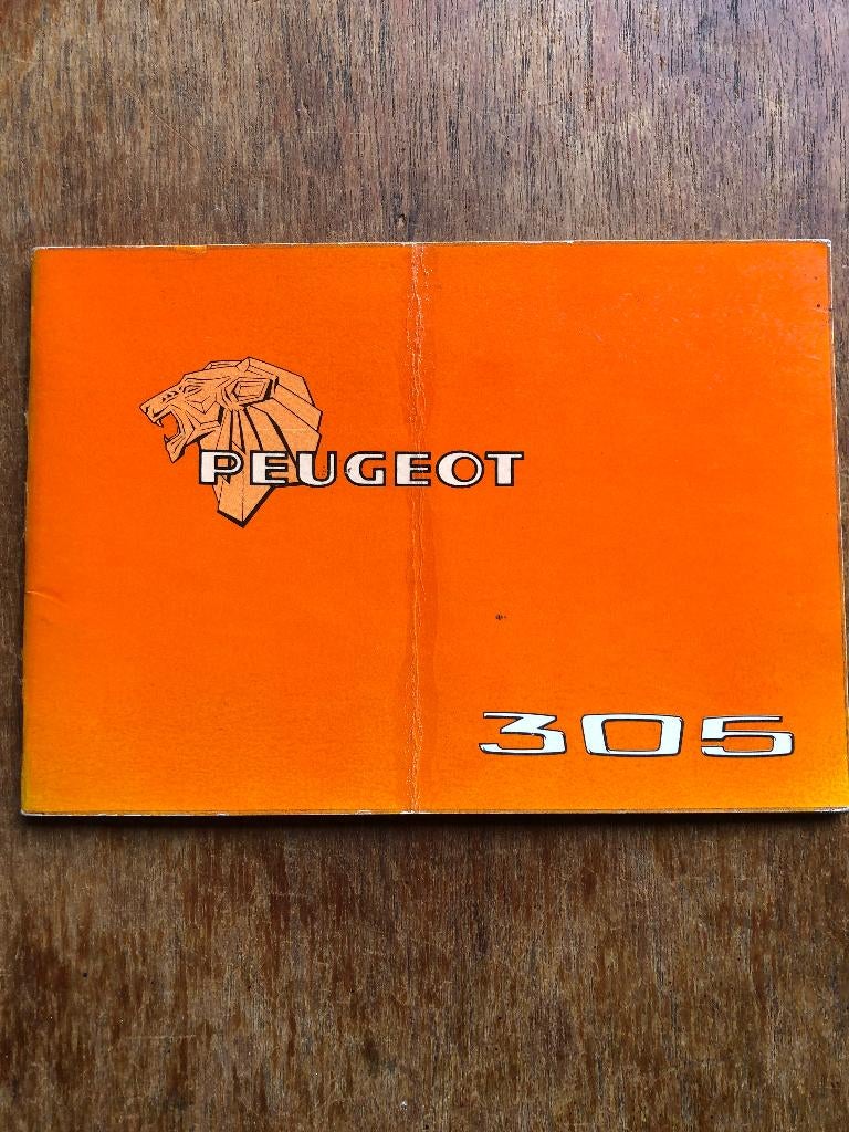 Instructieboekje Peugeot 305 sedan November 1977, Ophalen of Verzenden