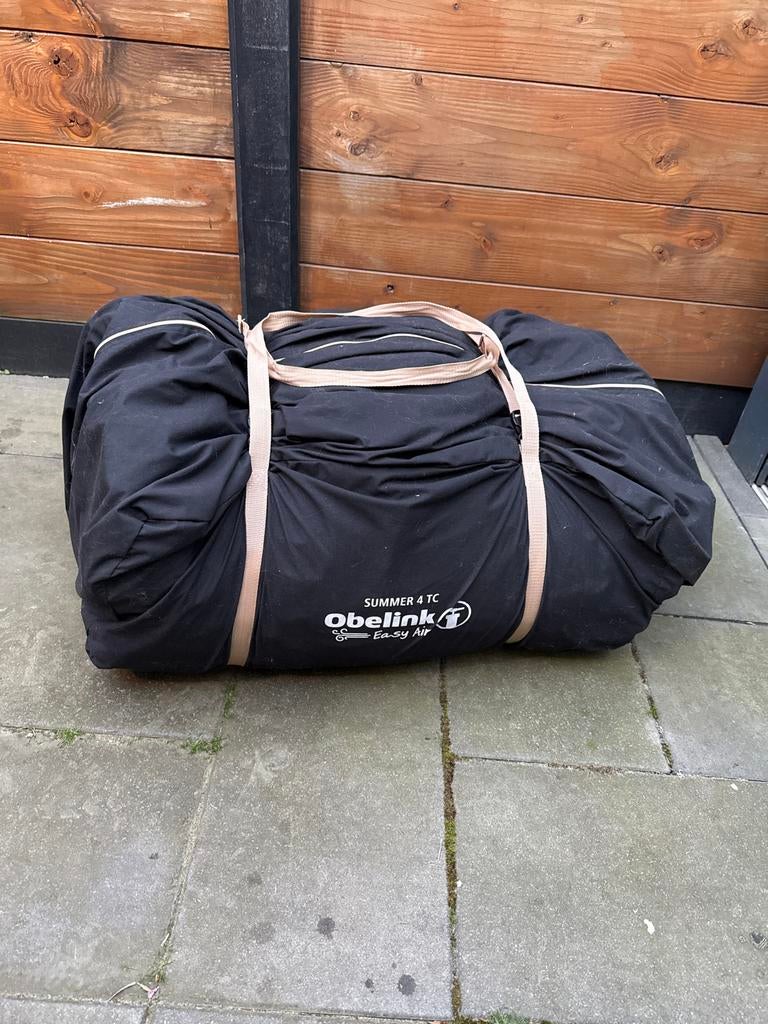 Obelink Summer 4 TC Easy Air Tent - Opblaasbare tunneltent, Caravans en Kamperen, Ophalen, Gebruikt, Tot en met 4
