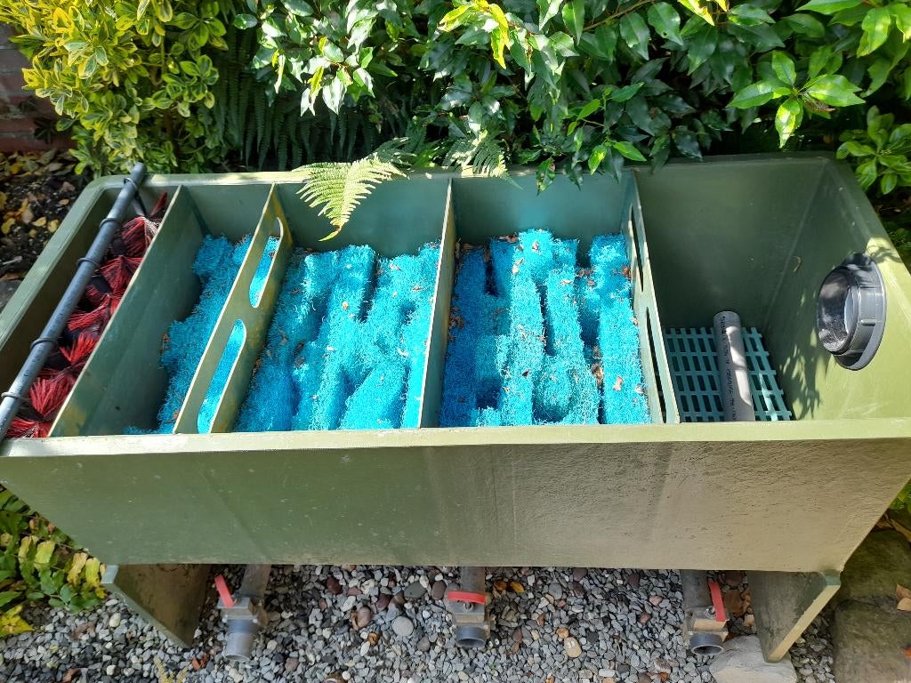 Groot en stevig koi vijverfilter – 120x50x77 cm, Ophalen, Gebruikt, Vijverfilter