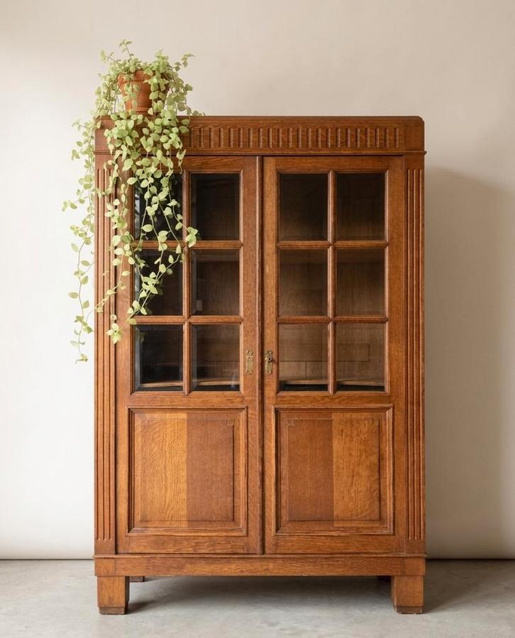 Antieke brocante Art Deco meidenkast vintage servieskast, Antiek en Kunst, Curiosa en Brocante, Ophalen of Verzenden