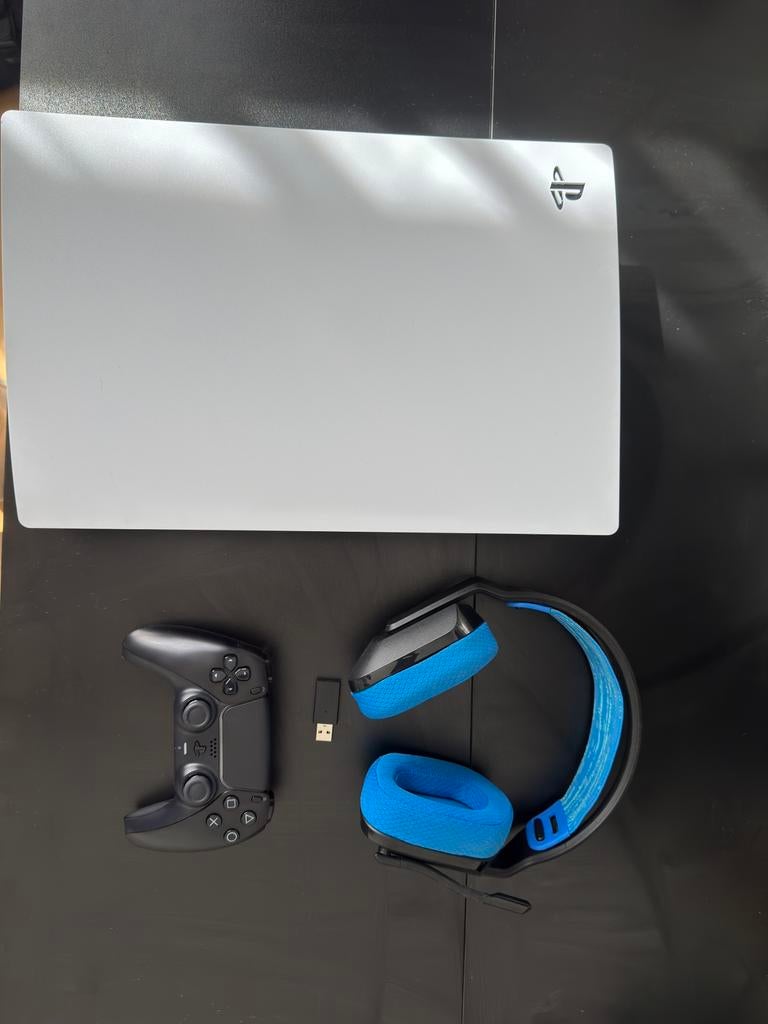 PlayStation 5 digital +controller +logitech G535 headset, Ophalen of Verzenden, Gebruikt