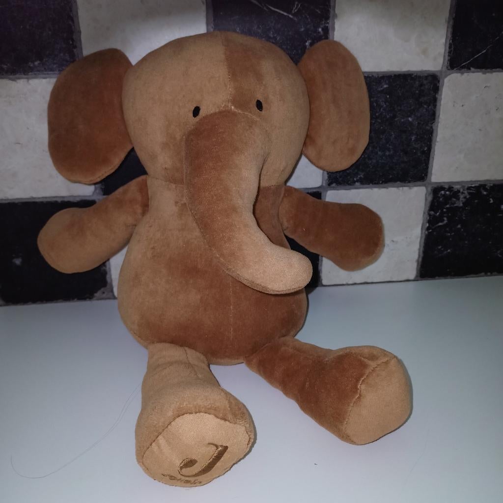 Jollein, bruine olifant., Overige merken, Ophalen of Verzenden, Zo goed als nieuw, Wasbaar
