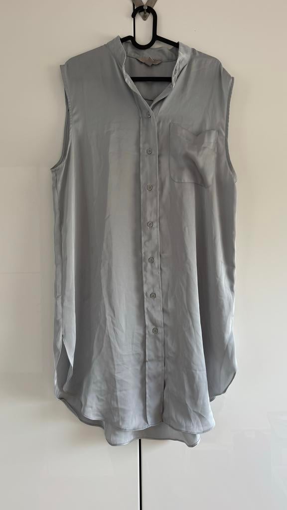 Silky blouse H&M maat M, Ophalen of Verzenden, Gedragen, Maat 38/40 (M), Grijs