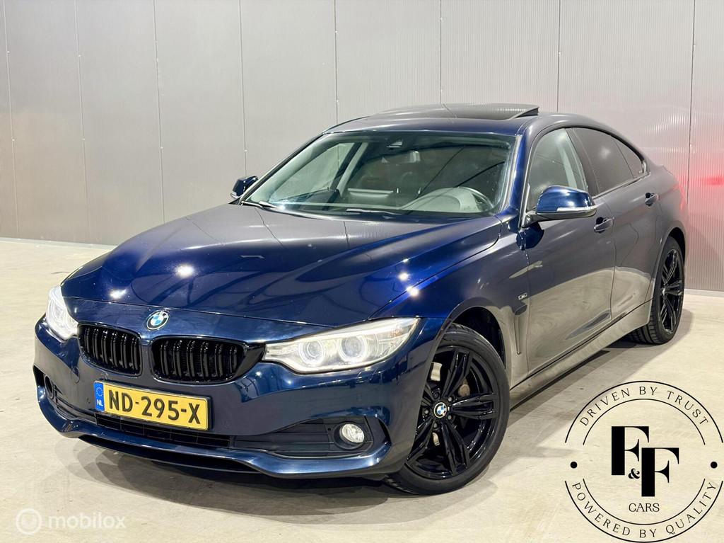 BMW Gran Coupé 435i|xDrive|Shuifdak|Carplay|Camera|M Sport, Blauw, Leder, Bedrijf, Vierwielaandrijving
