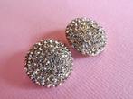 jwg Vintage 60s strass steentjes oorbellen goud klr clips, Verzenden, Overige materialen, Oorbellen