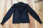 My Jewellery Blouse - Zwart met ruches - Small / maat 36, My Jewellery, Zwart, Ophalen of Verzenden, Zo goed als nieuw