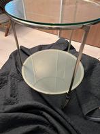 Ikea vintage Strind bijzettafel, Minder dan 55 cm, Rond, Glas, Ophalen