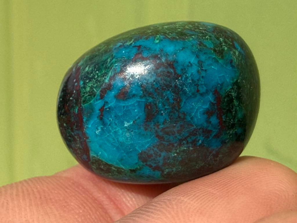 Malacolla - Chrysocolla met Malachiet edelstenen mineralen, Ophalen of Verzenden, Mineraal