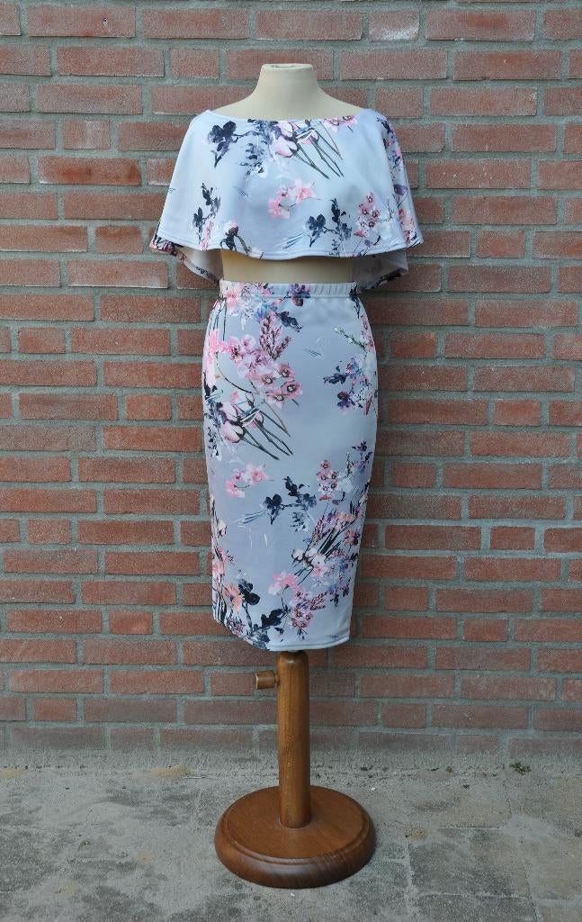 top en rok S, 36 nieuw,boohoo night co ord set s,, Overige kleuren, Boohoo, Ophalen of Verzenden, Zo goed als nieuw