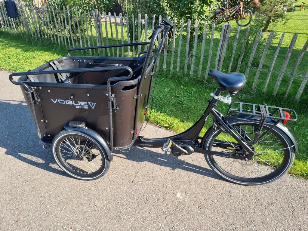 Vogue E-bike bakfiets Superior 3 Deluxe, Fietsen en Brommers, Fietsen | Bakfietsen, 4 kinderen of meer, Elektrisch, Zo goed als nieuw
