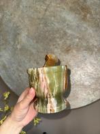 Groene Onyx Vijzel & Stamper, Verzamelen, Ophalen of Verzenden, Mineraal