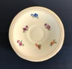 Franse kop en schotel (Limoges?) met toefjes bloemen 9 stuks, Ophalen of Verzenden