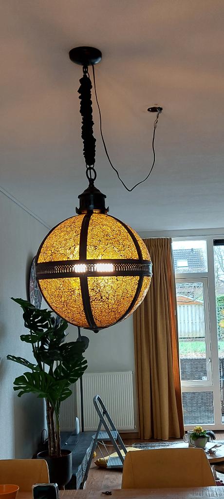 Hanglamp, Huis en Inrichting, Lampen | Hanglampen, Ophalen, Zo goed als nieuw, Minder dan 50 cm