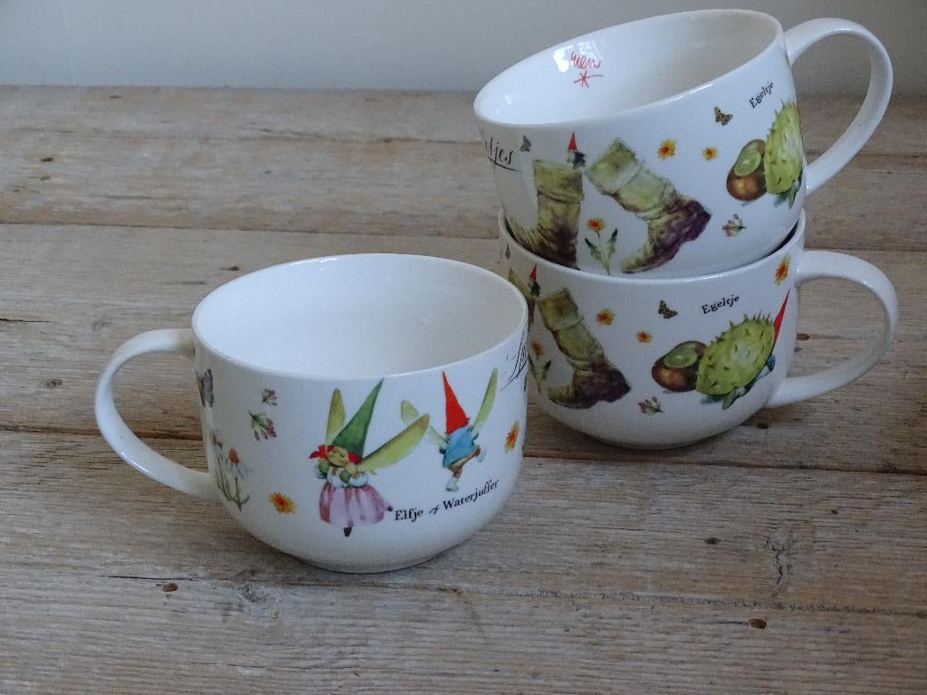 Servies Rien Poortvliet, KABOUTER, zo goed als nieuw, Overige typen, Ophalen of Verzenden, Zo goed als nieuw, Overige stijlen