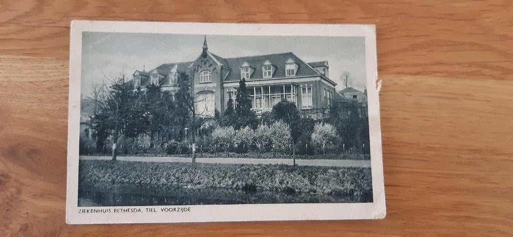 Tiel ziekenhuis Bethesda voorzijde, Ophalen of Verzenden, 1920 tot 1940, Ongelopen, Gelderland