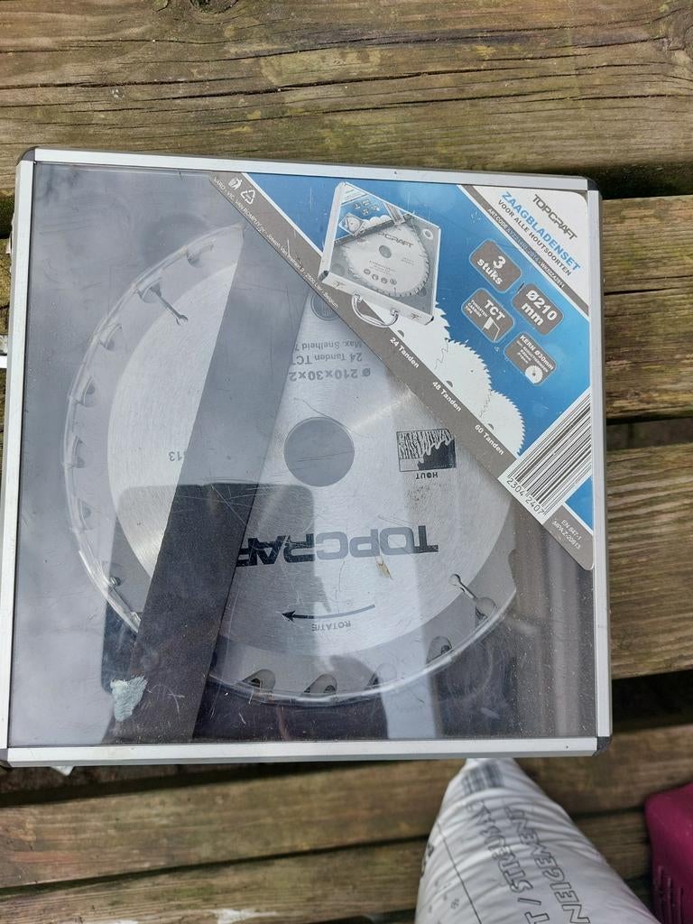 Topcraft zaagbladenset 24, 48, 60 tanden, Doe-het-zelf en Verbouw, Gereedschap | Zaagmachines, Ophalen of Verzenden