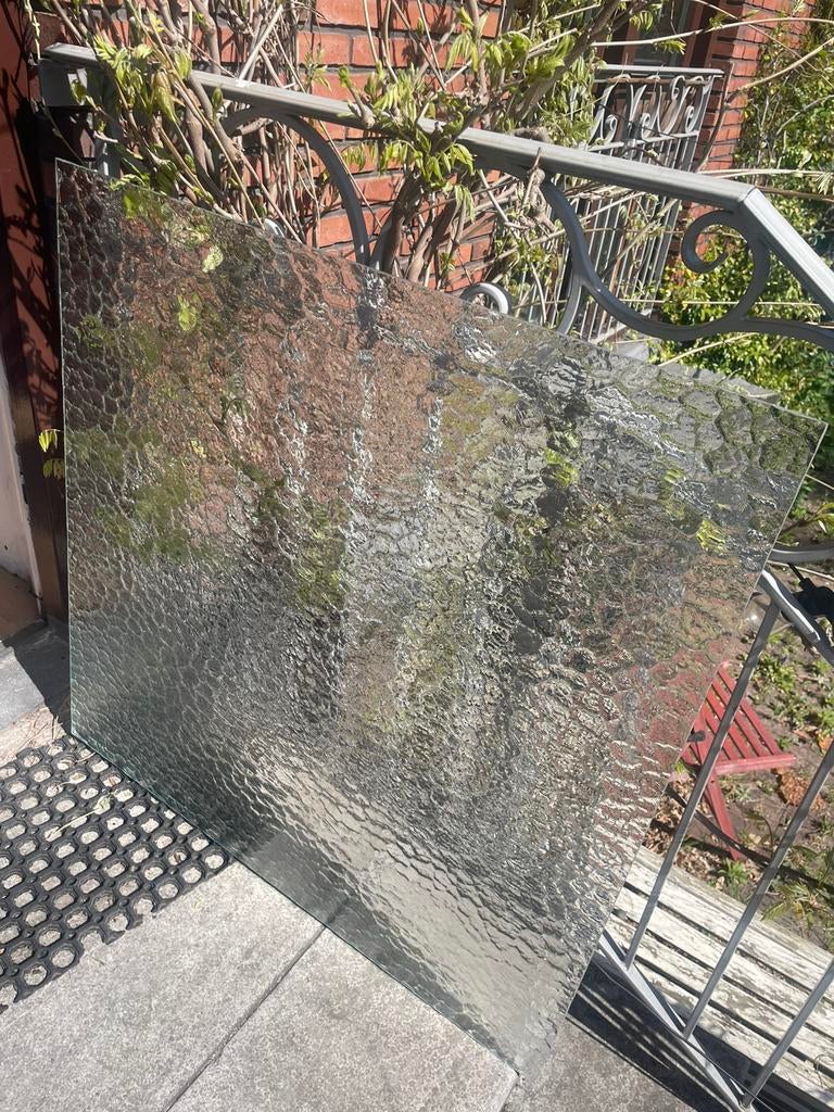 Groot stuk byzantijns glas / figuurglas, Doe-het-zelf en Verbouw, Ophalen of Verzenden, Zo goed als nieuw, Glasplaat