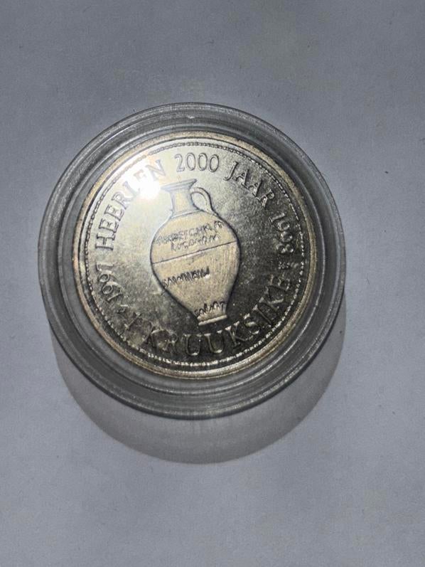 Heerlen 2000 Jaar Romeinse Munt Replicatie, Ophalen of Verzenden, Vóór koninkrijk, Overige waardes, Losse munt