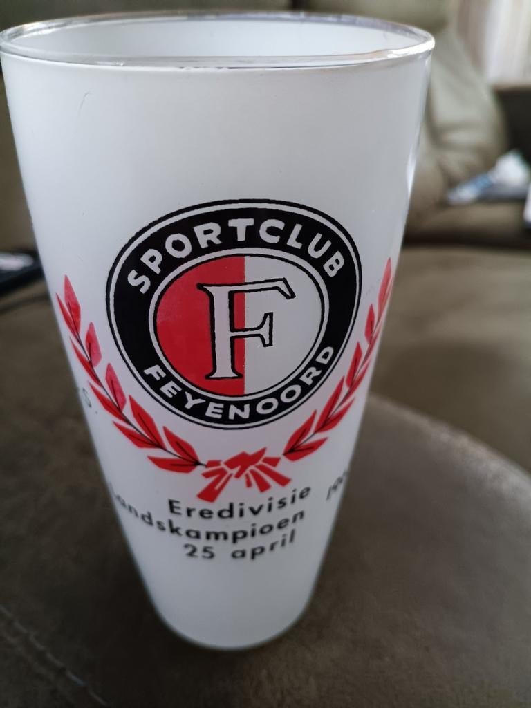 OUD FEYENOORD GLAS JAREN 60, Verzamelen, Ophalen of Verzenden, Gebruikt, Feyenoord, Overige typen