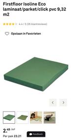 Firstfloor Isoline Eco ondervloer laminaat/parket/click pvc, Ophalen, Nieuw, Minder dan 10 m², Groen