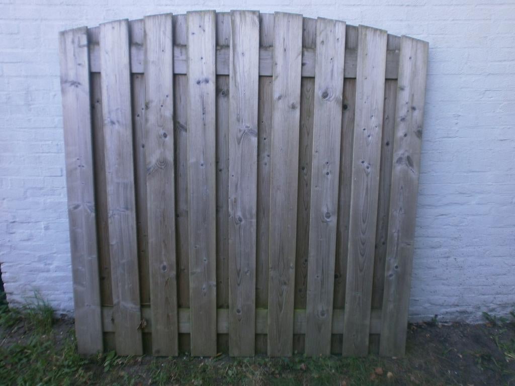 2 schuttingdelen, Tuin en Terras, Ophalen, Minder dan 3 meter, Hout, 1 tot 2 meter