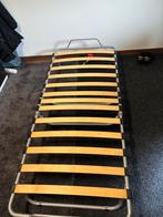 Opvouwbaar logeerbed met matras, Eenpersoons, Blauw, Zo goed als nieuw, 80 cm