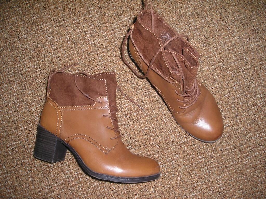 bruine echt leren laarzen Pier One maat 38, Ophalen, Bruin, Lage of Enkellaarzen, Zo goed als nieuw