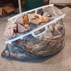 Grote zak met (stretch) leerresten voor patchwork, Hobby en Vrije tijd, Stoffen en Lappen, Ophalen