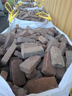 Echte oude gebakken waaltjes 45m2 in big bags, Ophalen, Gebruikt, Klinkers, Natuursteen