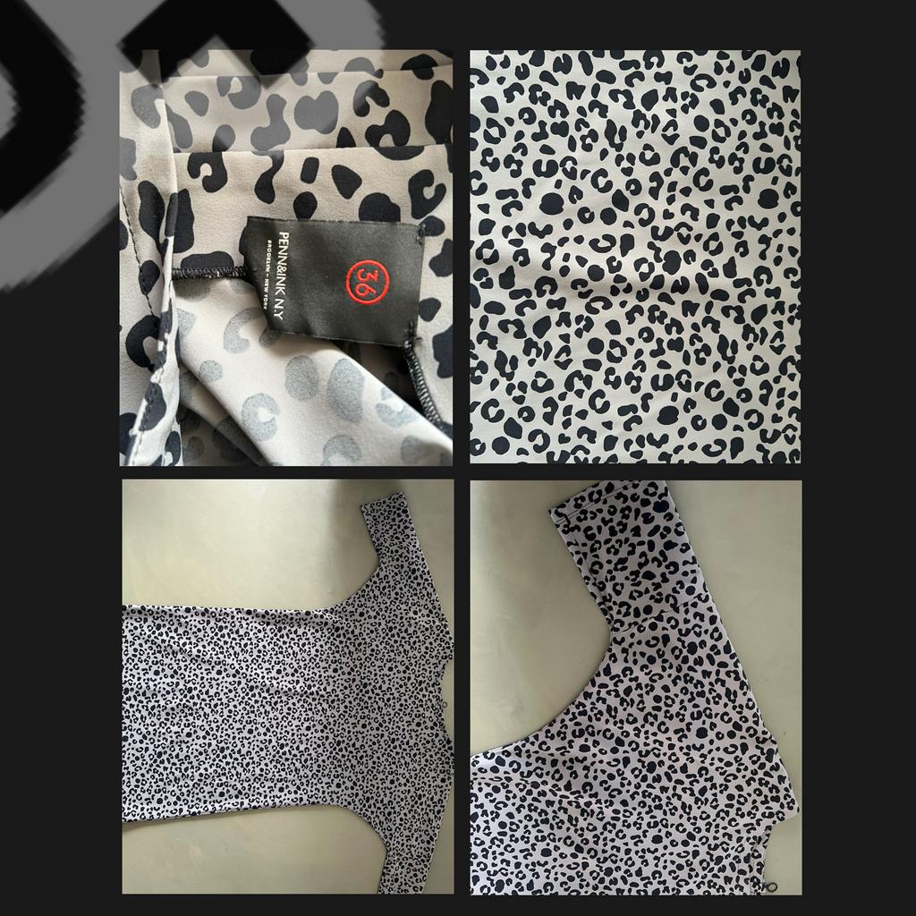 Penn & Ink Travelstof Dierenprint jurk S, Kleding | Dames, Blouses en Tunieken, Ophalen of Verzenden, Zo goed als nieuw, Maat 36 (S)