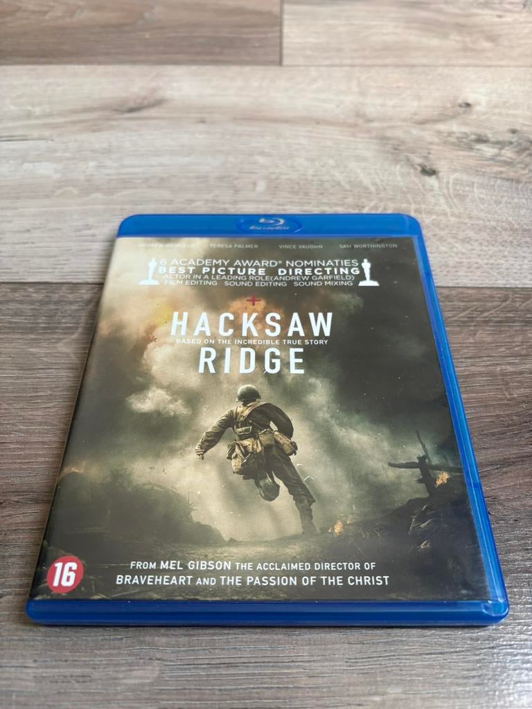 Hacksaw Ridge blu ray nederlandse uitgave, Cd's en Dvd's, Ophalen of Verzenden, Zo goed als nieuw, Actie