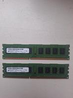 2x 2GB DDR3 PC10600U Geheugen, Computers en Software, RAM geheugen, Gebruikt, DDR3, Ophalen of Verzenden, Desktop