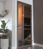 Svedex Donker eiken binnendeur met glas in stomp en opdek, Niet ingevuld, 80 tot 100 cm, Binnendeur, Niet ingevuld