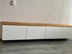 Ikea Besta TV meubel met houten plank, Ophalen, Gebruikt, 150 tot 200 cm, Minder dan 100 cm