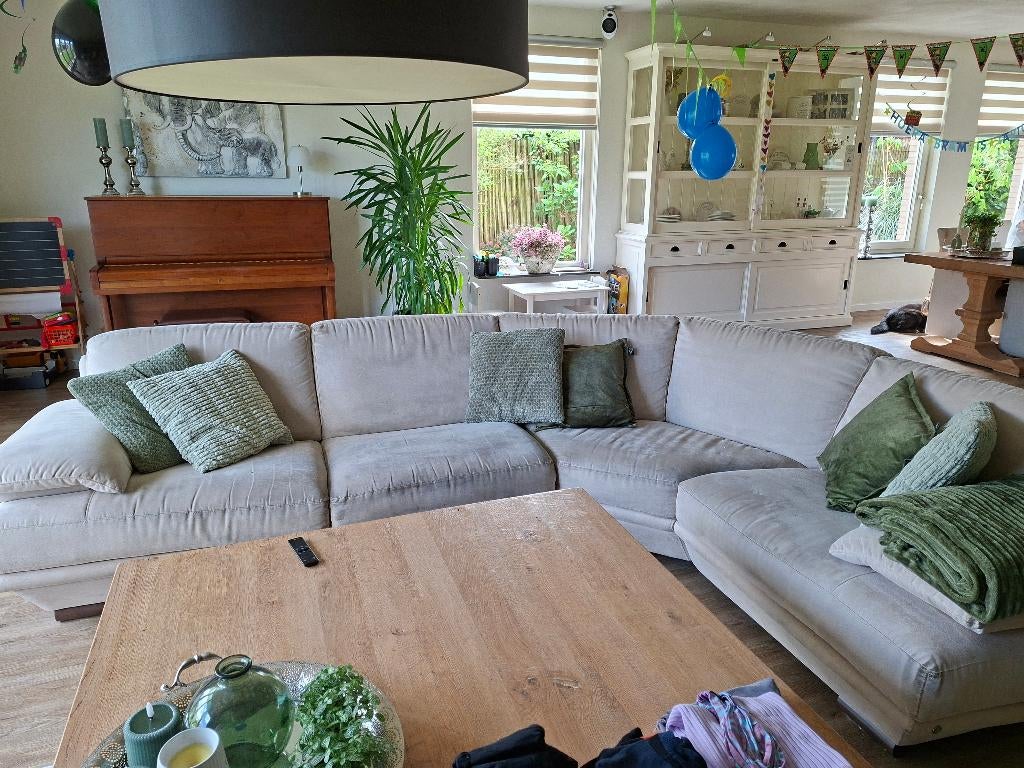 Hoek bank, Huis en Inrichting, Ophalen, Gebruikt, Hoekbank, Stof