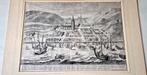 Van Giessen: 'Allerheiligenvloed' 1570 Scheveningen  1730, Verzenden, Stadsgezicht, Gravure, 1700 - 1799