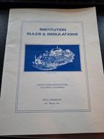 Institution Rules & Regulations, Penitentiary, Alcatraz, 20e eeuw of later, Nieuw, Ophalen of Verzenden, Noord-Amerika