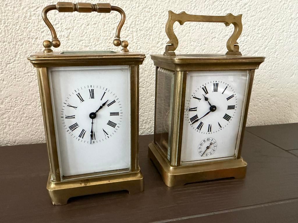 Reiswekker. Carriage klok . Koetsklok ., Antiek en Kunst, Antiek | Klokken, Ophalen of Verzenden