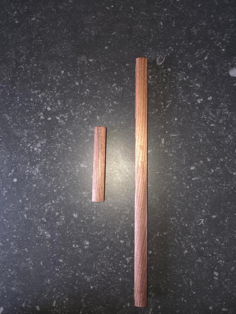 Eiken handvatten 2 maten (12 stuks) walnoot japandi, Ophalen, Eiken, Plank, 50 mm of meer