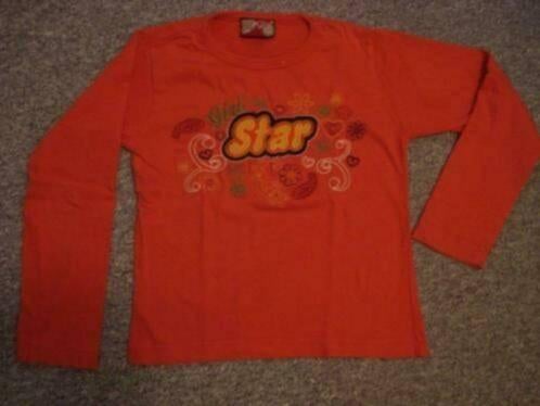 Girl Star longseeve, Kinderen en Baby's, Kinderkleding | Maat 128, Ophalen of Verzenden, Gebruikt, Meisje, Shirt of Longsleeve