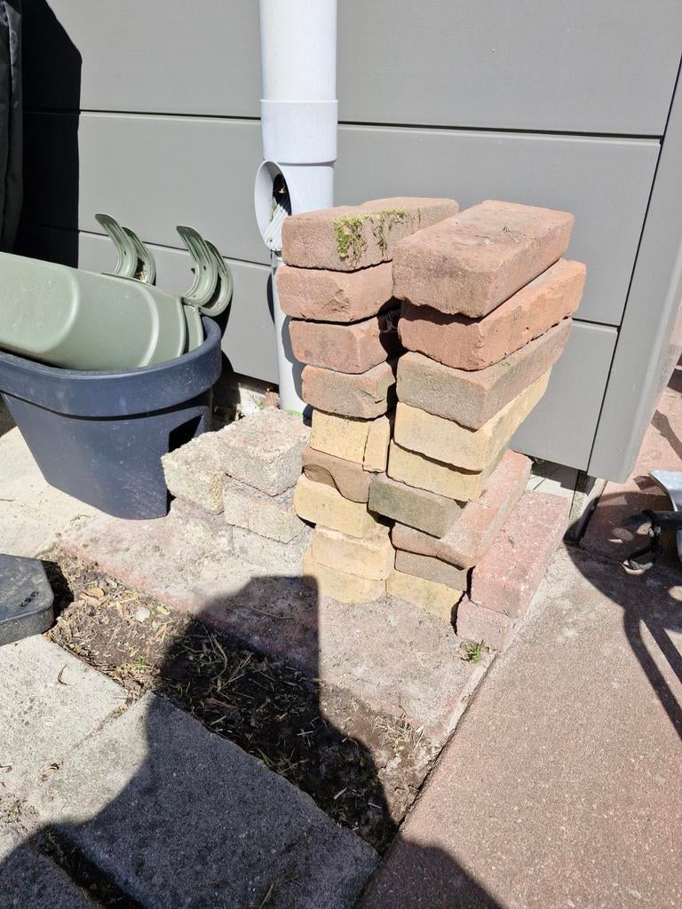 Gebruikte bakstenen voor tuin of project, Doe-het-zelf en Verbouw, Metselstenen, Ophalen, Gebruikt, Bakstenen