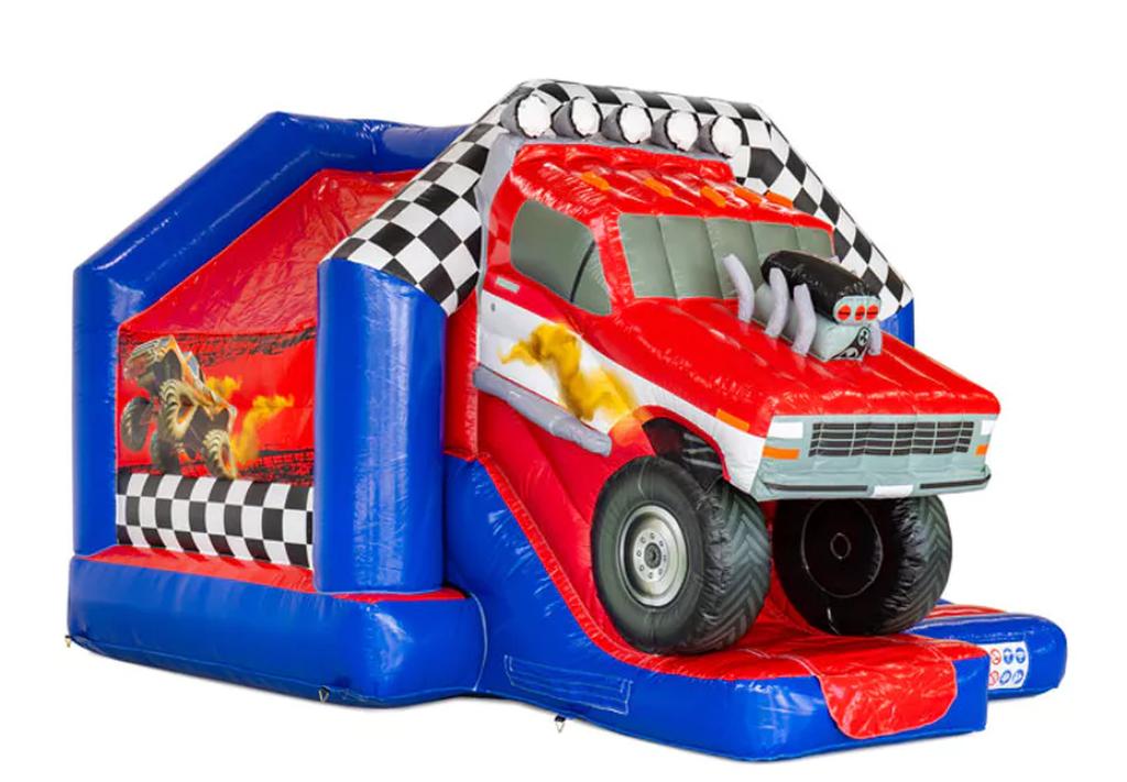 Springkussen Huren Limburg - Monstertruck Met Glijbaan, Ophalen of Verzenden, Nieuw, Overige