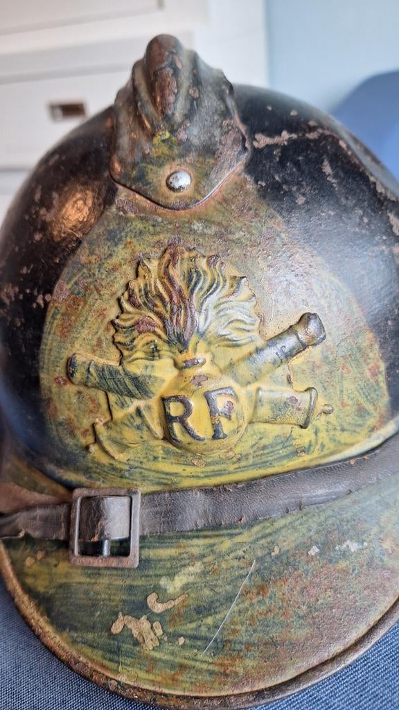 Franse M15 ARTILLERIE helm., Ophalen of Verzenden