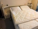 Tweepersoonsbed 160x200 met elektrische lattenbodems, Huis en Inrichting, Slaapkamer | Bedden, Ophalen, Wit, Tweepersoons, 200 cm