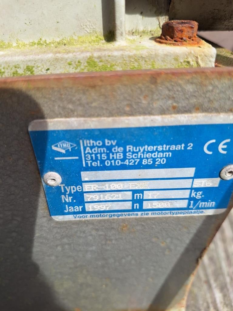 Itho Afzuiger Slakkenhuis 380V Rond 110mm, Ophalen, Gebruikt, Afzuiger