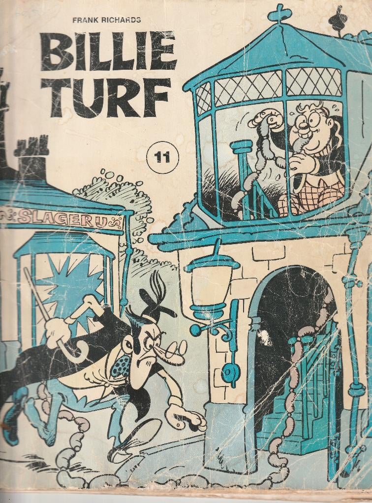 Billy turf heel oud niet mooi wel compleet, Eén stripboek, Ophalen of Verzenden, Gelezen