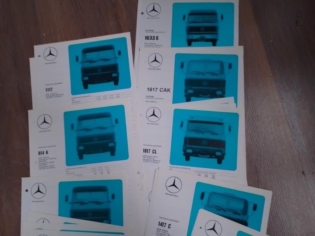 Mercedes Benz LKW L 709 tm L 1633 auto map, Ophalen of Verzenden, Nieuw, Mercedes