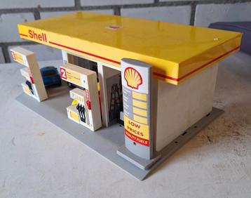 Shell tankstation /dickie car service / diorama beschikbaar voor biedingen