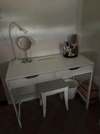Bureau wit, Huis en Inrichting, Ophalen, Zo goed als nieuw, 50 tot 100 cm, Minder dan 100 cm